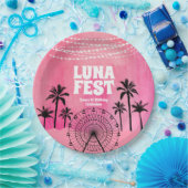 ピンクミュージックフェスティバル ペーパープレート (パーティー)