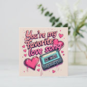 ピンクミュージックラブソングレトロバレンティンデー シーズンカード (スタンド正面)