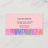 ピンクミュージック先生ギタープレーヤー楽器武西 名刺 (裏面)