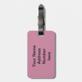 ピンクミュージック ラゲッジタグ (裏面縦)