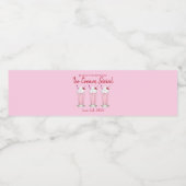 ピンクミルクシェイクアイスクリームソーシャル誕生日パーティー ペットボトルラベル (シングルラベル)