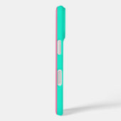 ピンクミントグリーンストライプデザイン Case-Mate iPhoneケース (裏面 / 右)
