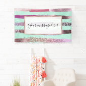 ピンクミントグリーン爪、 ネイルポーランドグリッターブラシストローク 横断幕 (インサイチュ)