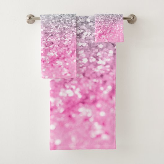 ピンクミントマーメイドガールズグリッター#1 (フェイクグリッター)  バスタオルセット (インサイチュ)