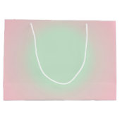 ピンクミントヴィンテージグラデグラデーションィエントオーラ ラージペーパーバッグ (裏面)