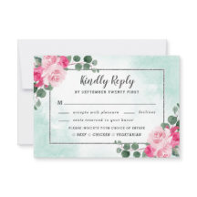 ピンクミール選択グリーンウォーター色のフローラ結婚ズ