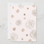 ピンクムスクバラクラウンヴィンテージウェディング招待状 招待状 (裏面)