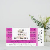 ピンクムービーナイトパーティー入場チケット招待状 (スタンド正面)