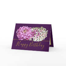 ピンクムーム&ホワイトオーランズフローラブーケ誕生日