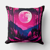 ピンクムーンファンタジー クッション (正面)