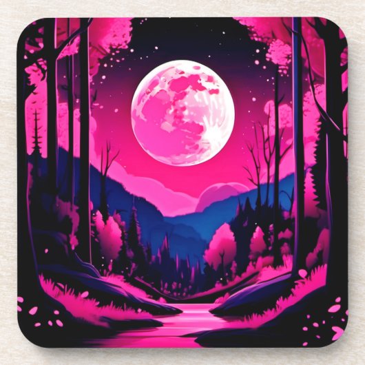 ピンクムーンファンタジー コースター (正面)