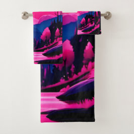 ピンクムーンファンタジー バスタオルセット