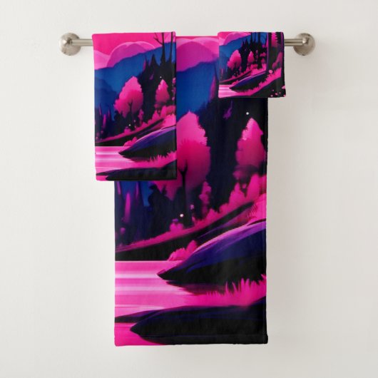 ピンクムーンファンタジー バスタオルセット (インサイチュ)