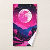 ピンクムーンファンタジー バスタオルセット (ハンドタオル)