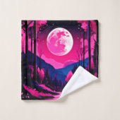 ピンクムーンファンタジー バスタオルセット (ウォッシュタオル)