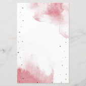 ピンクムーンベビーシャワーワードスクランブルゲーム (裏面)