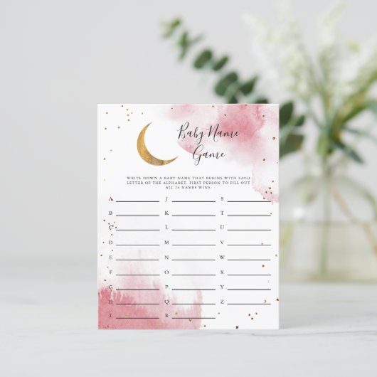 ピンクムーンベビー名シャワーゲーム (スタンド正面)