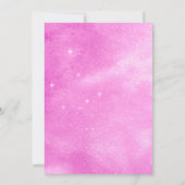 ピンクムーン&スターズベビーシャワー招待状 招待状 (裏面)