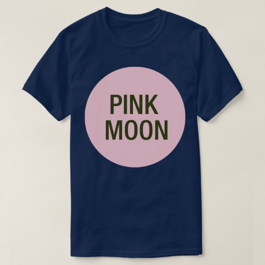 ピンクムーンTシャツ Tシャツ (デザイン正面)