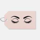 ピンクメイクアップまぶしと眉の美しい ギフトタグ (裏面横)