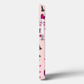 ピンクメイクアップパターン電話ケース Case-Mate iPhoneケース (裏面 / 左)