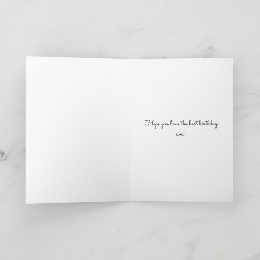 ピンクメイクアップ成功レディ誕生日 カード (内部)