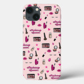 ピンクメイク柄フォンケース Case-Mate iPhoneケース (裏面)