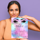 ピンクメイク美しいサロンバラ自筆証書グラデーション チラシ