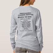 ピンクメイド清掃サービスユニフォーム Tシャツ (裏面)