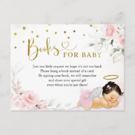 ピンクメキシコエンジェルベビー天国がベビーのために本を送った インビテーションポストカード