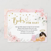 ピンクメキシコエンジェルベビー天国がベビーのために本を送った インビテーションポストカード (正面/裏面)