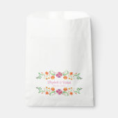 ピンクメキシコフェスタ結婚フローラ フェイバーバッグ (正面)