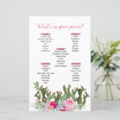 ピンクメキシコ産サボテンあなたの財布ゲームの中に何があるか (スタンド正面)