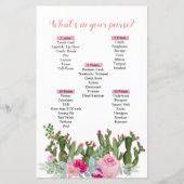 ピンクメキシコ産サボテンあなたの財布ゲームの中に何があるか (正面)