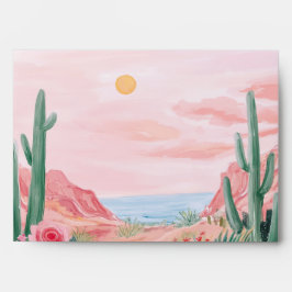 ピンクメキシコ行き先結婚式 封筒