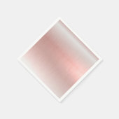 ピンクメタリック ウェディング ベイビー シャワー スタンダードカクテルナプキン (角)