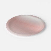 ピンクメタリック ウェディング ベイビー シャワー ペーパープレート (アングル)