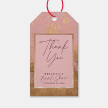 ピンクメタリック＆ローズゴールドのギフト