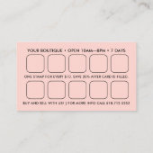 ピンクメタリックQRコード報酬ビジネスカード 名刺 (裏面)