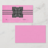 ピンクメダリオン縁ど座席表 プレイスカード (正面/裏面)