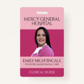 ピンクメディカルナースカドゥセウス病院 バッジ (正面)