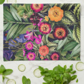 ピンクメドウフローラ キッチンタオル (折り畳み)