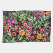 ピンクメドウフローラ キッチンタオル (横)