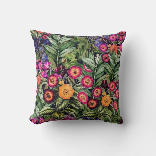 ピンクメドウフローラ クッション (正面)