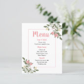 ピンクメニューフローラウェディングフラワーズパーティー植物学 (スタンド正面)