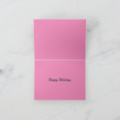 ピンクメリーのクリスマス シーズンカード (内部)