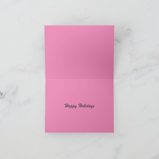 ピンクメリーのクリスマス シーズンカード (内部)