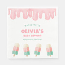 ピンクメルトアイスクリームベビーポップ・アートのシャワーへようこそ