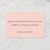 ピンクメレンゲベーカリーベーカー生地ベークショップシェフ 名刺 (裏面)