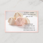 ピンクメレンゲベーカリーベーカー生地ベークショップシェフ 名刺 (正面)